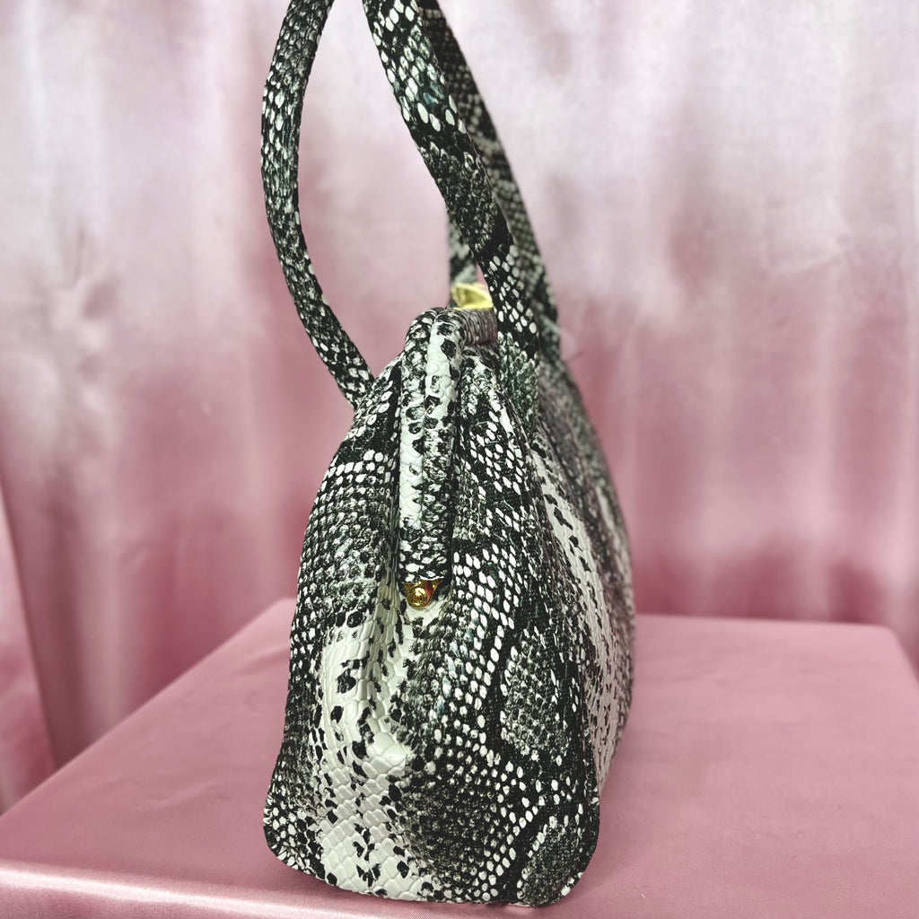 1960s Snakeprint handbag