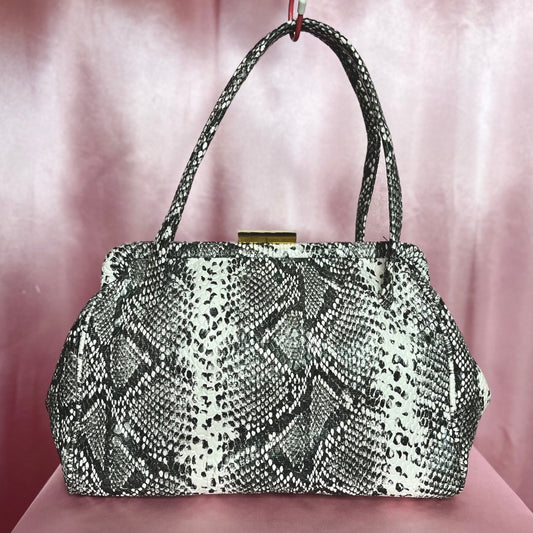 1960s snakeprint handbag