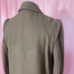 1980s long Brown coat, unbranded, size 14