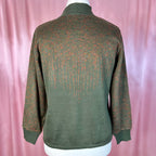 1980s Green lightweight jumper, unbranded, size 12
