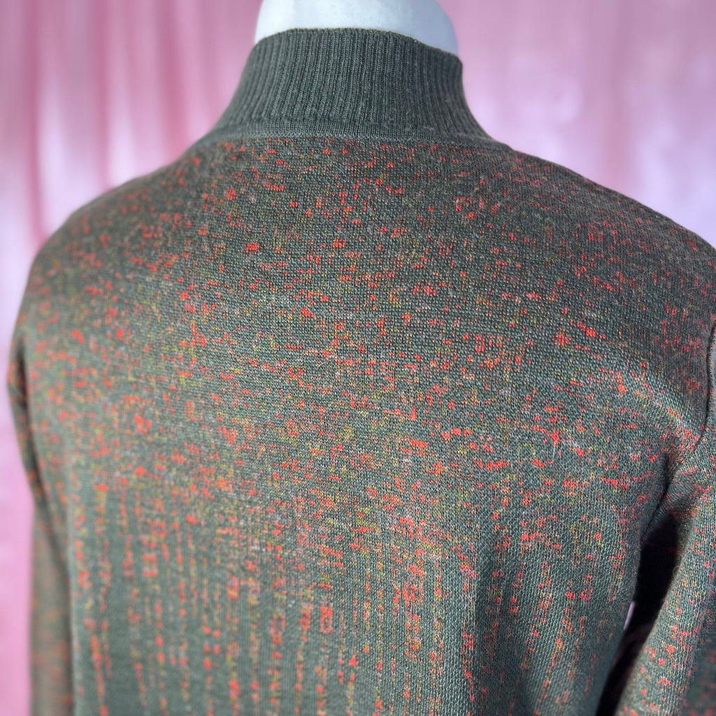 1980s Green lightweight jumper, unbranded, size 12