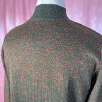 1980s Green lightweight jumper, unbranded, size 12