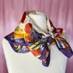 1980s Americana print scarf, by Esprit