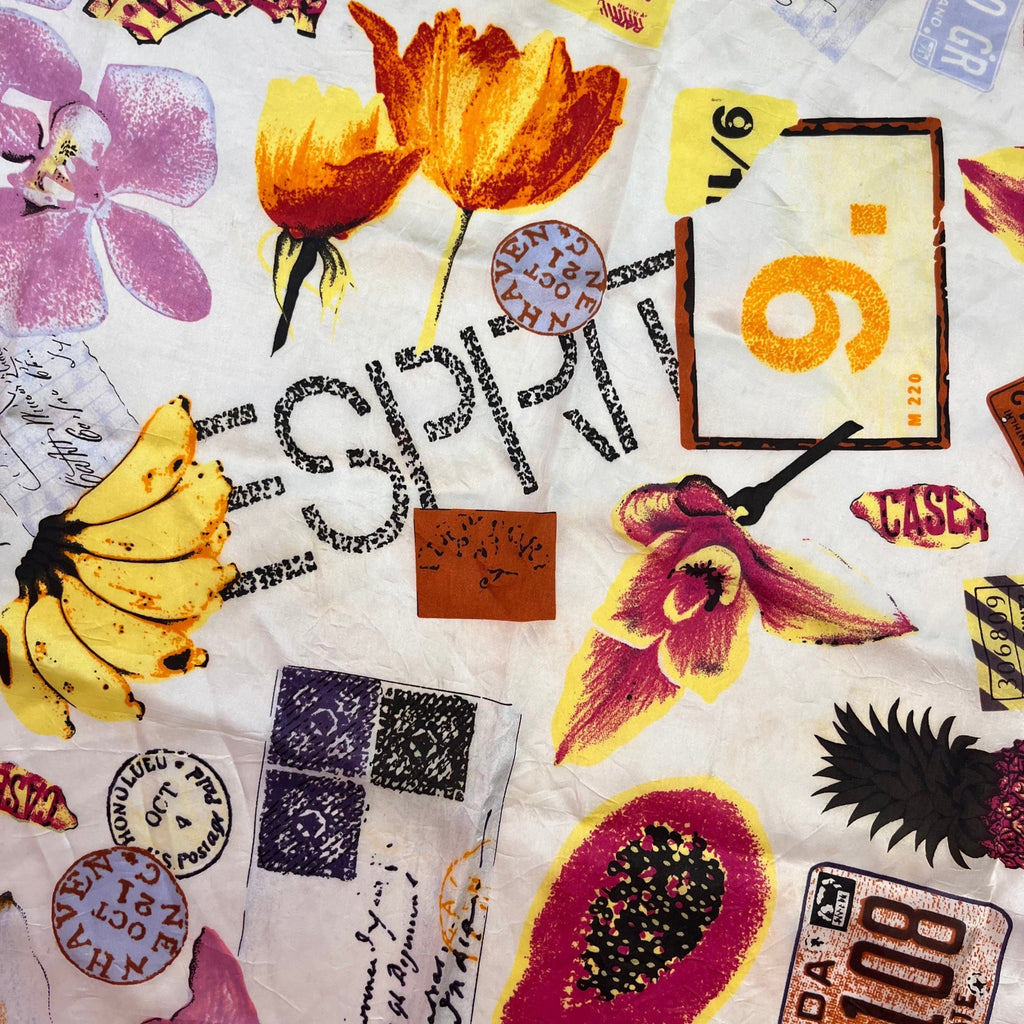 1980s Americana print scarf, by Esprit