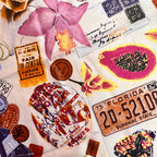 1980s Americana print scarf, by Esprit