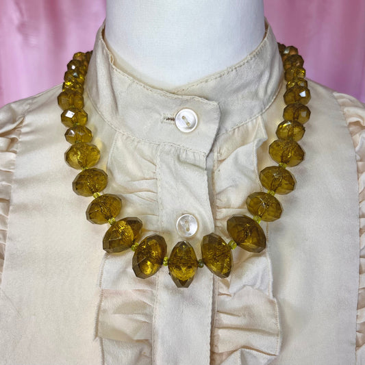 1980s Chunky Green necklace