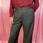 1990s Green wool trousers, by Next, size 14