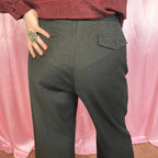 1990s Green wool trousers, by Next, size 14
