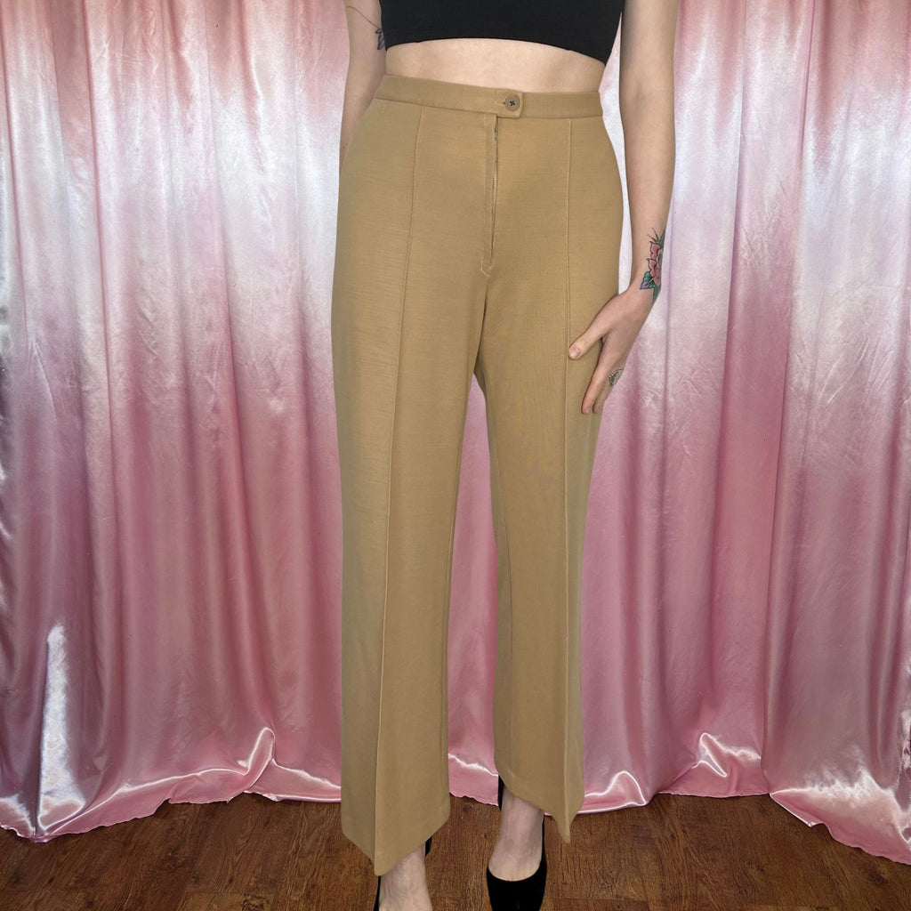 1970s Camel flared trousers, by St Michael, size 8