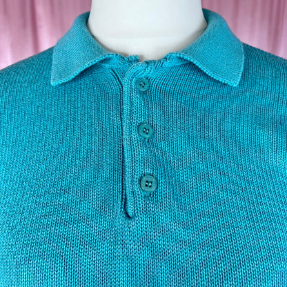 1990s Turquoise jumper, by St Michael, size 10