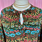 1960s floral jersey dress, by St Michael, size 12