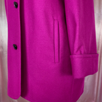 1980s Magenta wool coat, by Windsmoor, size 16