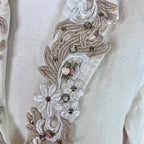 1980s Embellished denim jacket, unbranded, size 14/16