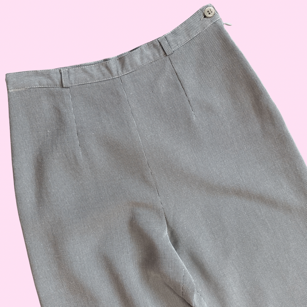 1980s houndstooth trousers, unbranded, size 8