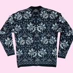 1980s Black patterned cardigan, by St Michael, size 8