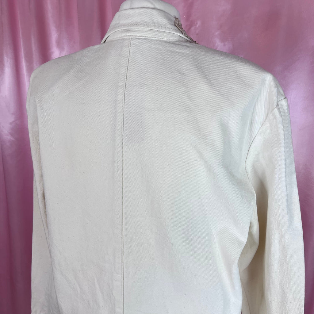 1980s Embellished denim jacket, unbranded, size 14/16