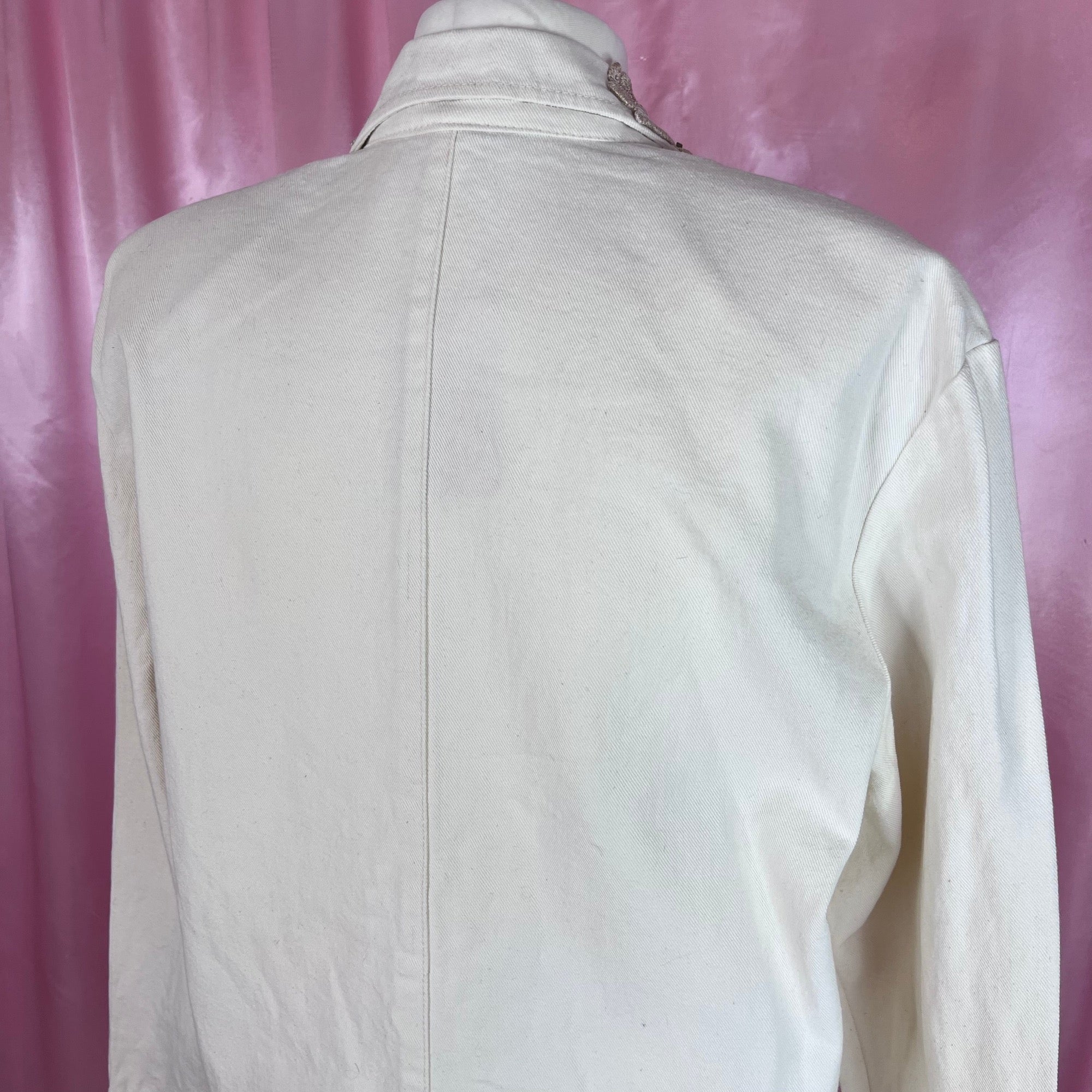 1980s Embellished denim jacket, unbranded, size 14/16