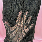 1990s Black Crochet dress, by Dorothy Perkins, size 12