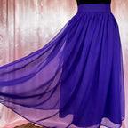 1980s Purple prom skirt, by Richards, size 8