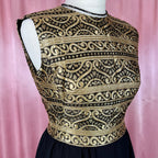1960s Black & Gold dress, by Kitty Copeland, size 8