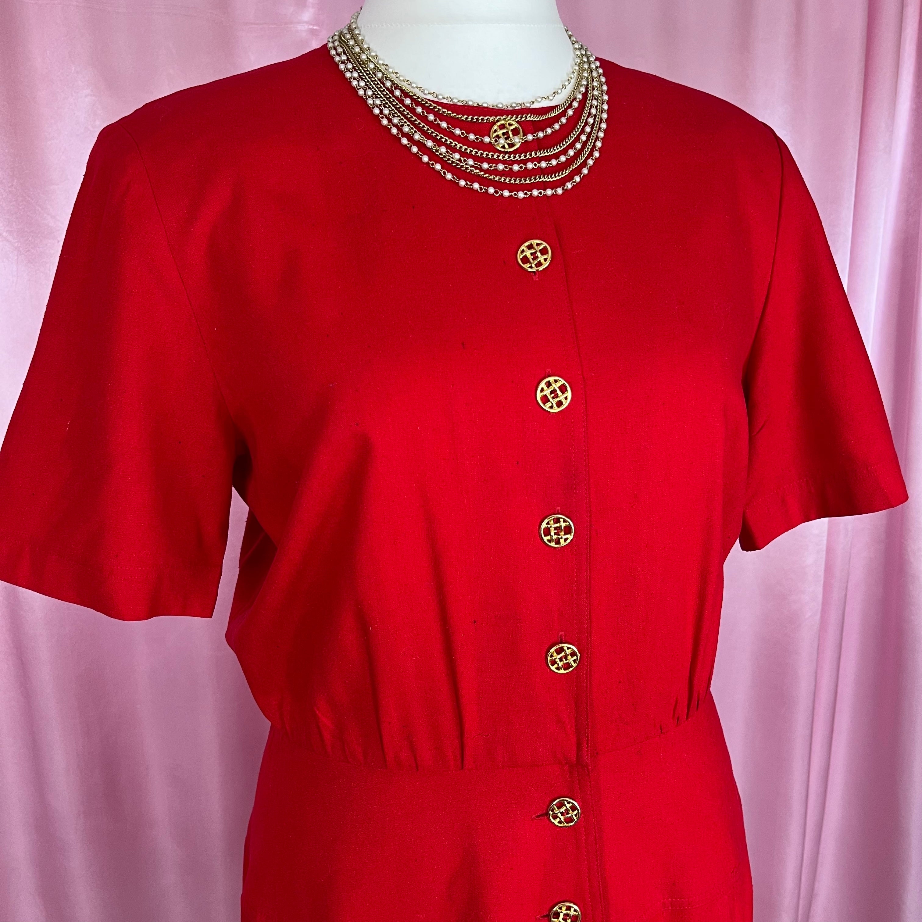 Liz claiborne red outlet dress