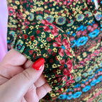 1960s floral jersey dress, by St Michael, size 12