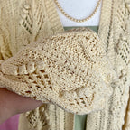 1990s textured knit cardigan, By Laura Ashley, size 12