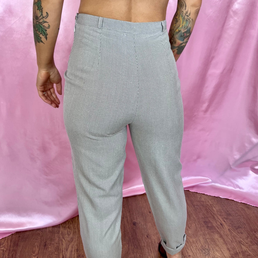 1980s houndstooth trousers, unbranded, size 8