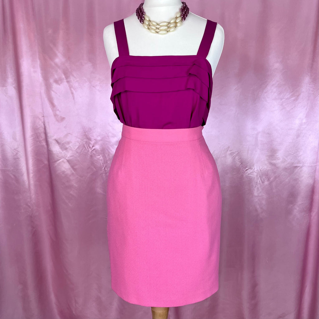 1990s Pink mini skirt, by St Michael, size 8