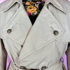 1980s Beige trench coat, by St Michael, size 20