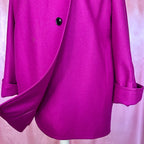 1980s Magenta wool coat, by Windsmoor, size 16