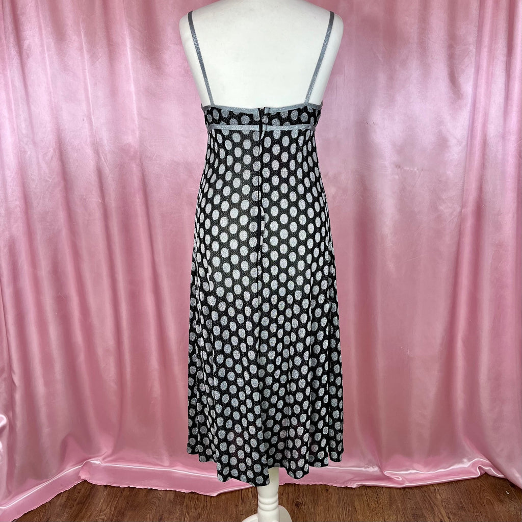 1970 sparkly spotty dress, by Devonshire Lady, size 8
