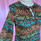 1960s floral jersey dress, by St Michael, size 12