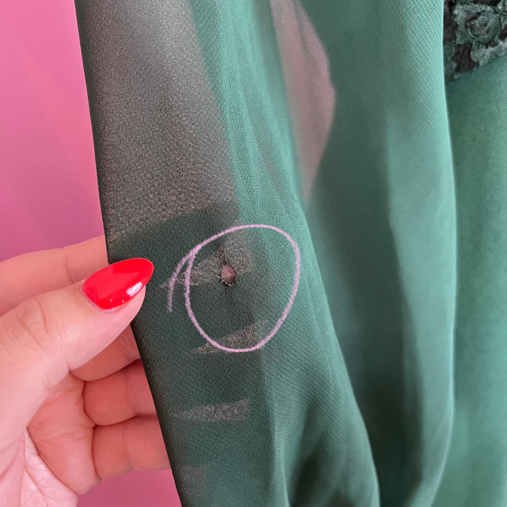 1970s Forest Green maxi dress, unbranded, size 12