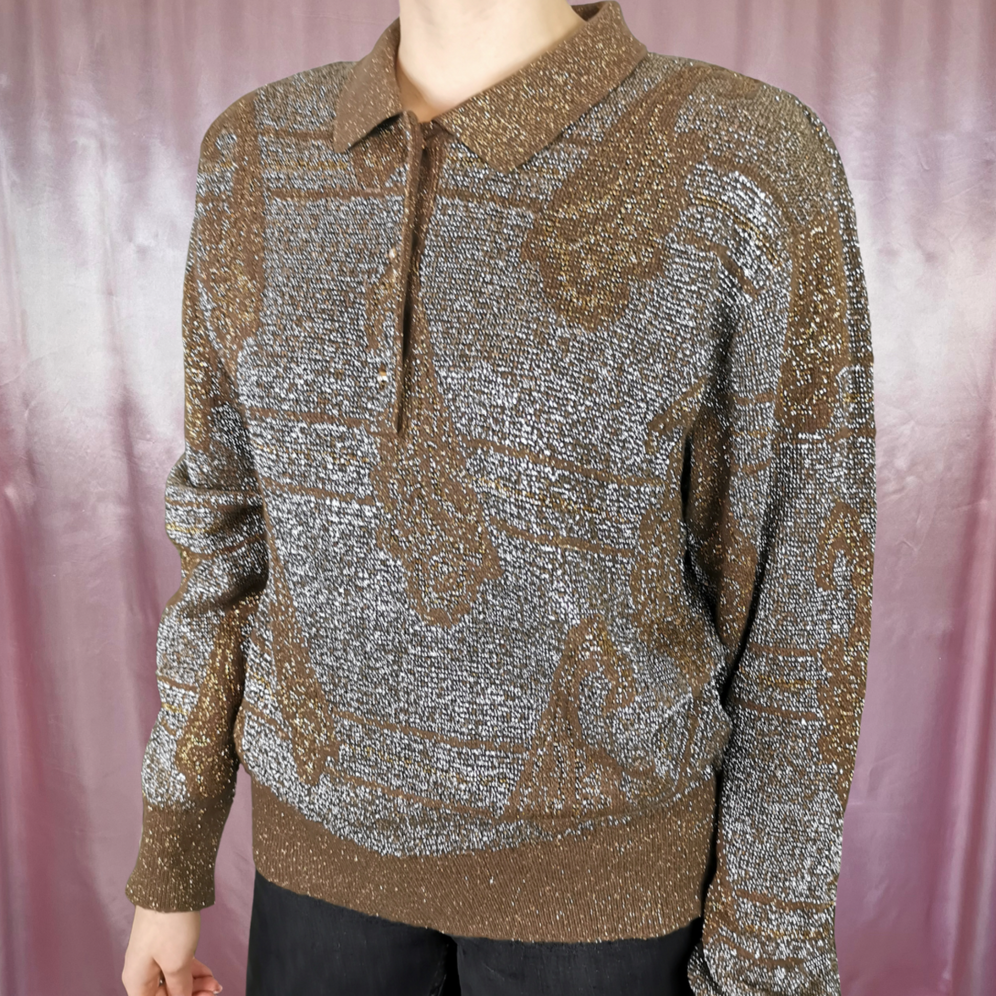 Gold deals sparkly sweater