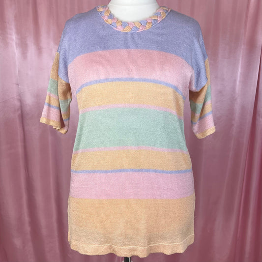 1990s long striped jumper, by Knock Knock, size 16