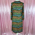 1960s floral jersey dress, by St Michael, size 12