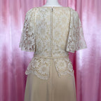 1970s Beige lace dress, by Dandi @ Berketex, size 8