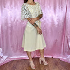 1970s Beige lace dress, by Dandi @ Berketex, size 8