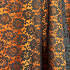 1970s Black lace skirt, by Creation Merlin Modell, size 8