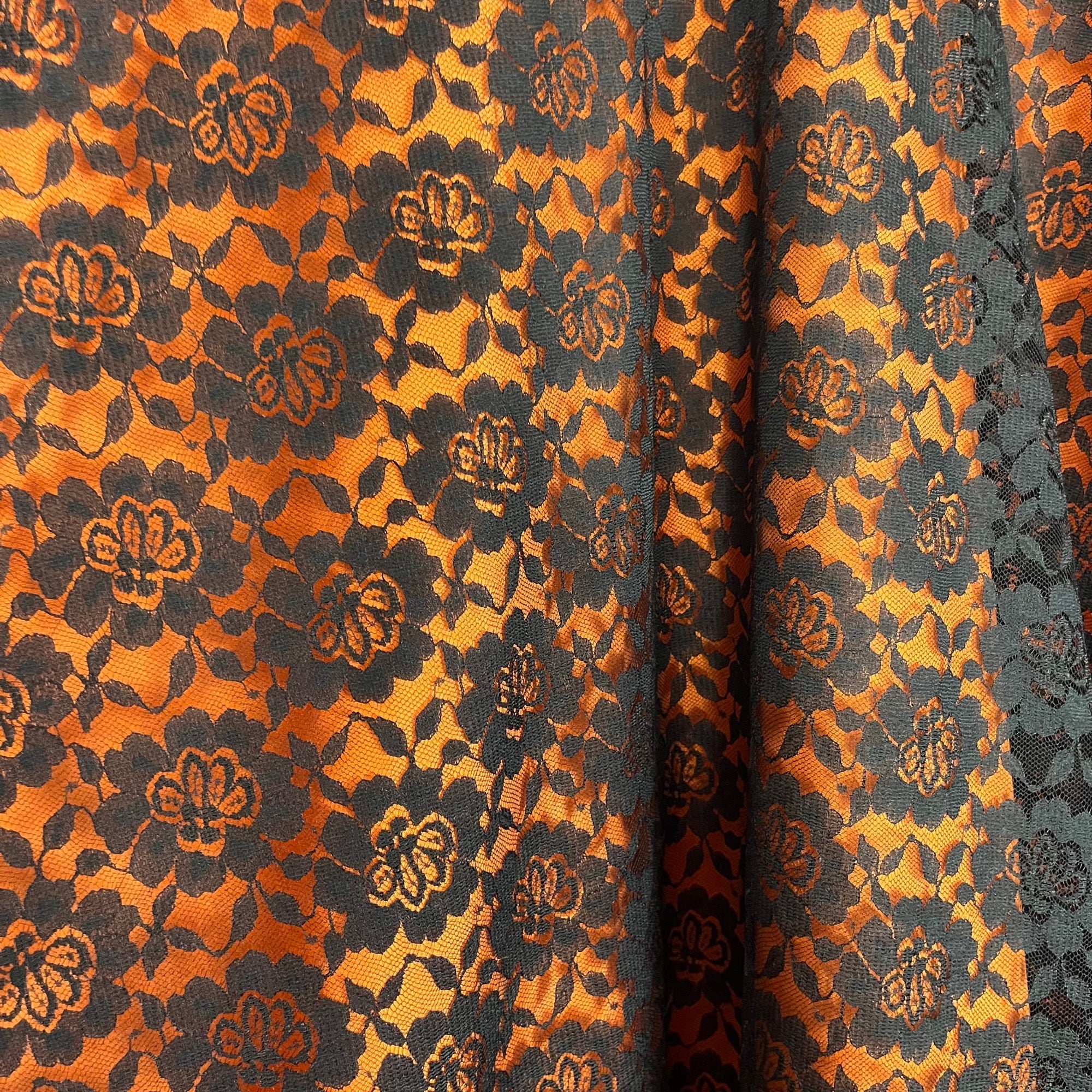 1970s Black lace skirt, by Creation Merlin Modell, size 8