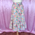 1970s pastel cotton prairie skirt, by Legends, size 6