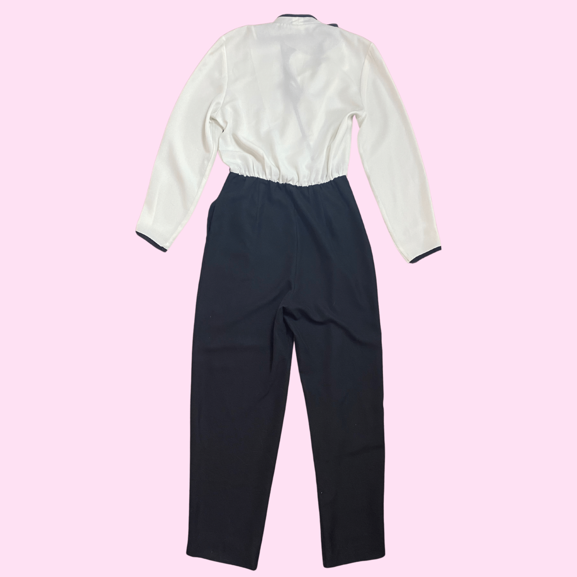 1980s Black & White jumpsuit, by Caron, size 10