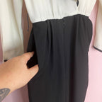 1980s Black & White jumpsuit, by Caron, size 10