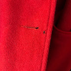 1980s Red coat with velvet collar, by La Crosse size 18