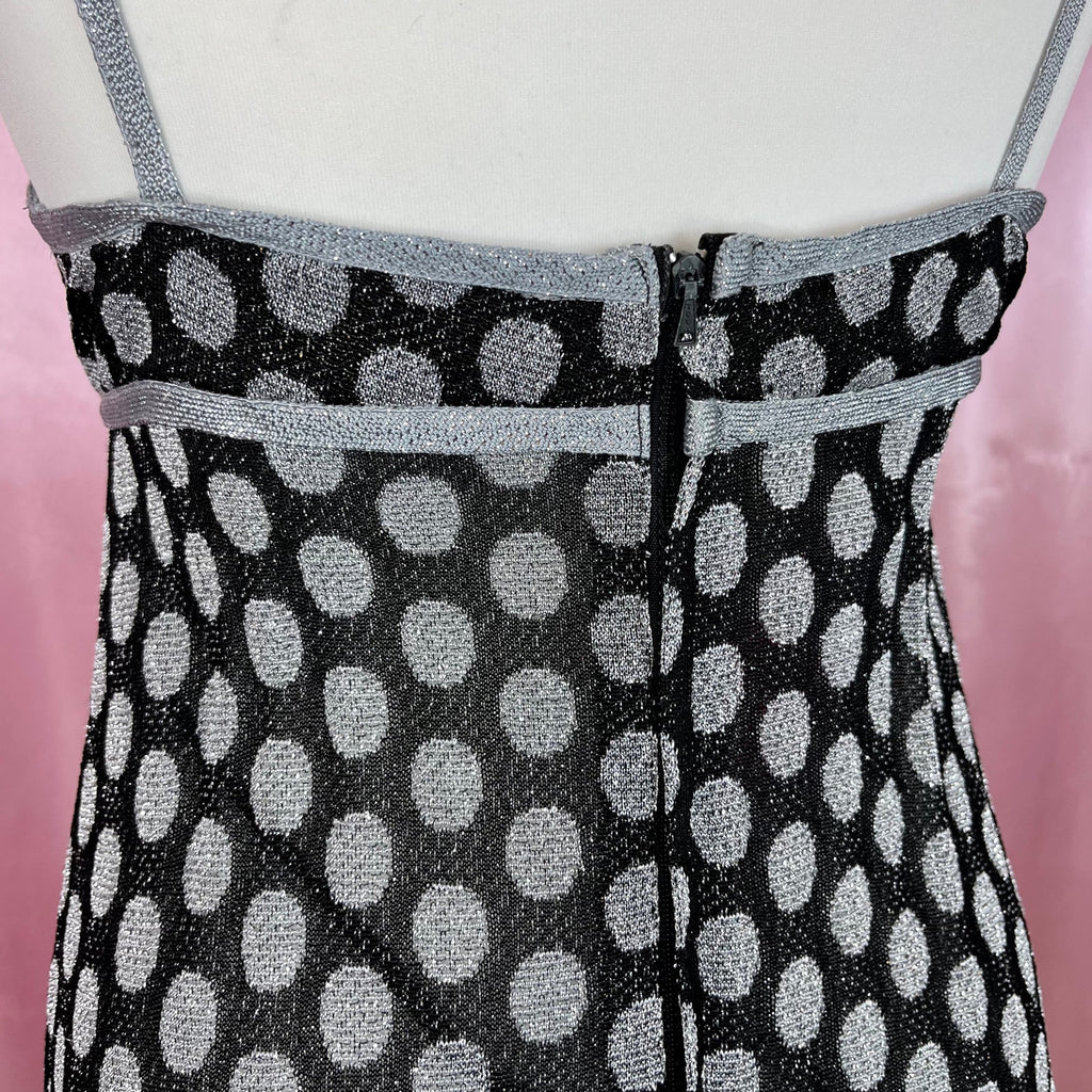 1970 sparkly spotty dress, by Devonshire Lady, size 8
