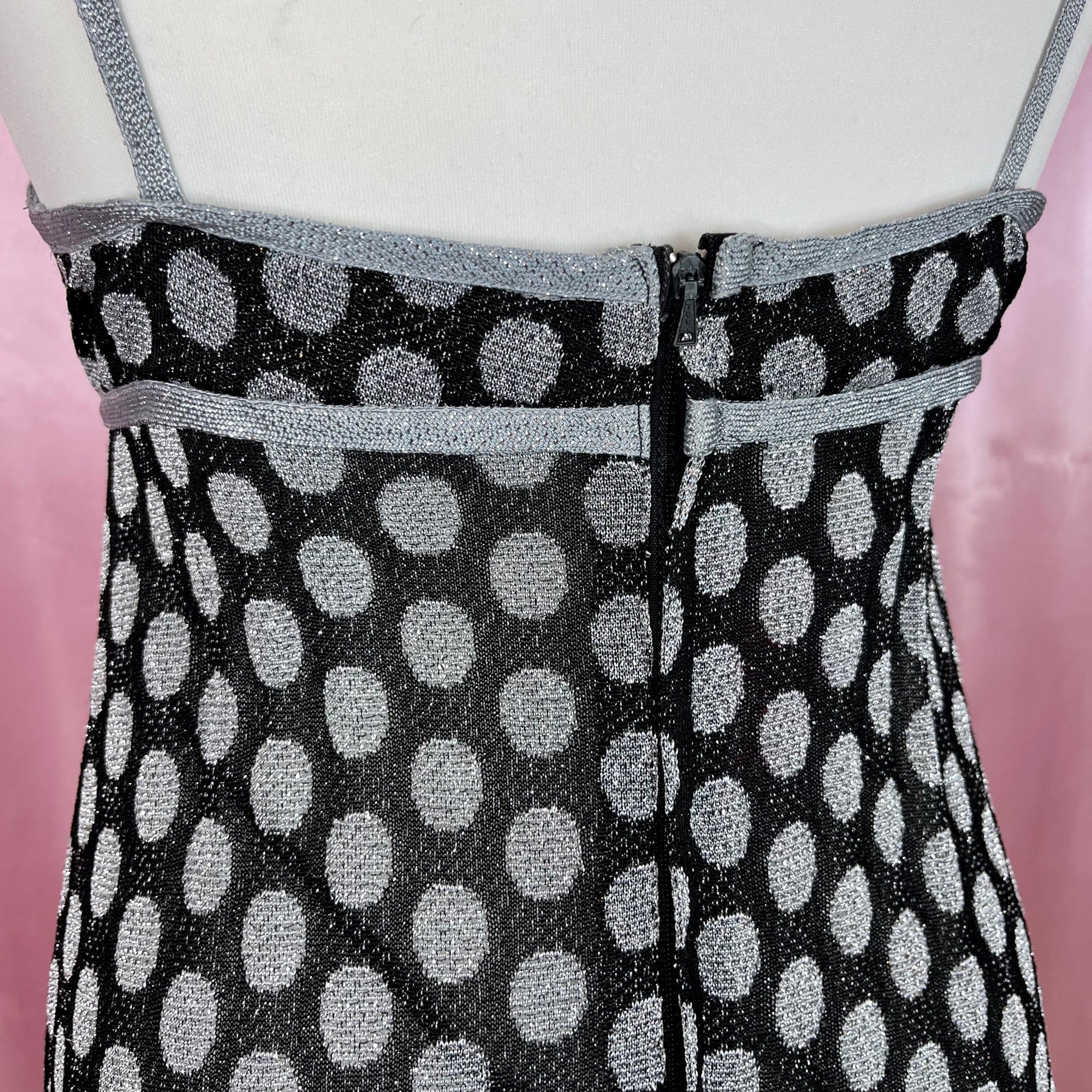 1970 sparkly spotty dress, by Devonshire Lady, size 8