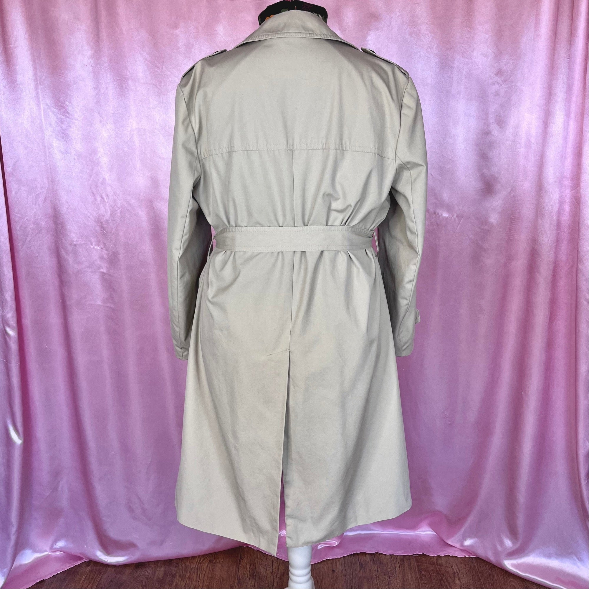 1980s Beige trench coat, by St Michael, size 20