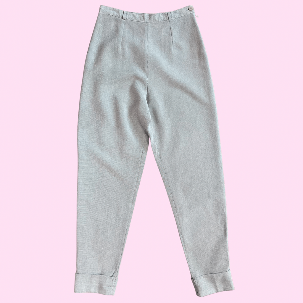 1980s houndstooth trousers, unbranded, size 8