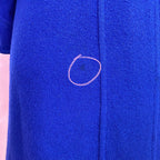 1980s Blue statement wool coat, by BHS, size 14/16